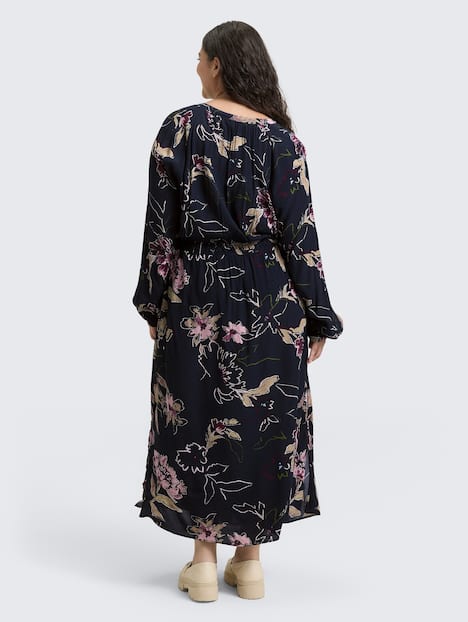 Maxi-Kleid mit Blumenmuster