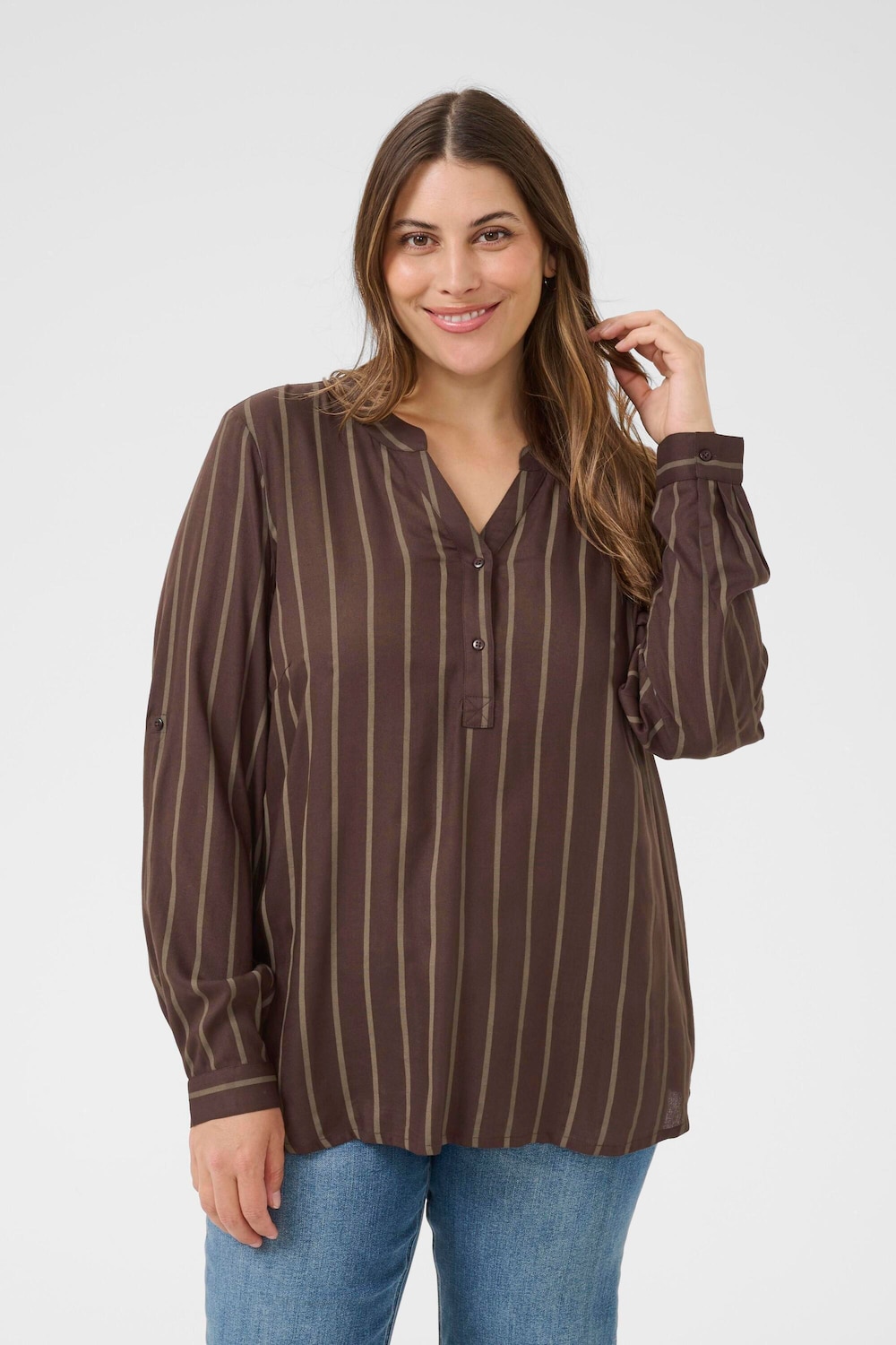 Langarm-Bluse Regular fit