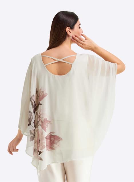 Tunika 3/4-Arm Ohne Kragen