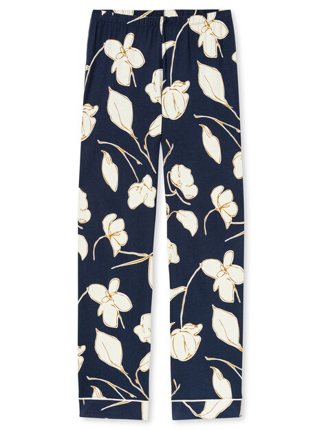 Schiesser Damen Schlafanzug Comfort Nightwear deepseablue