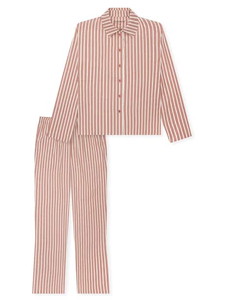 Schiesser Damen Pyjama Selected Premium terracotta