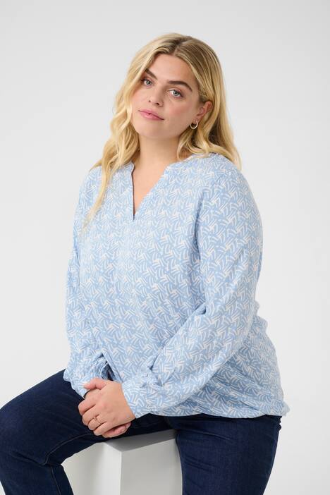 Langarm-Bluse Regular fit