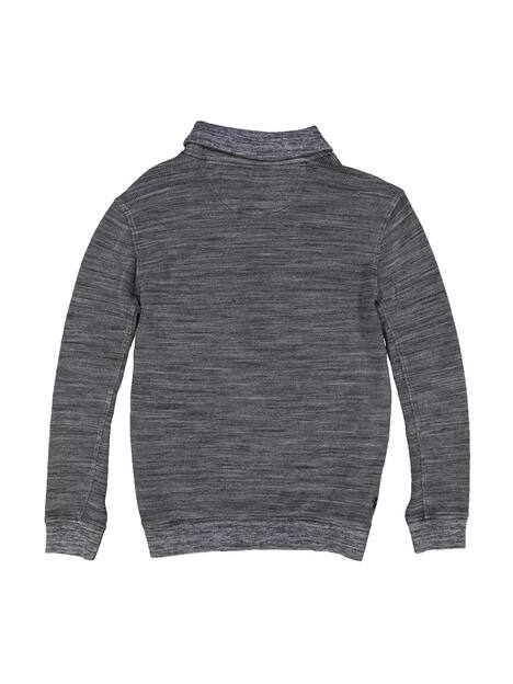 engbers Herren Sweatshirt mit Schalkragen , Dunkelgrau