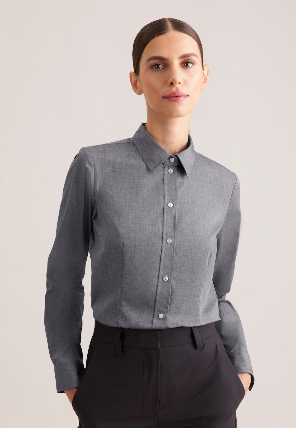 Damen Klassische Bluse - Uni
