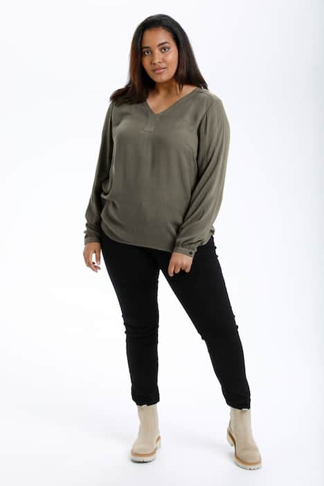 Langarm-Bluse Regular fit