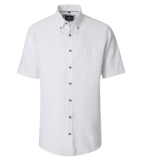 Leinenhemd kurzarm uni Casual Fit
