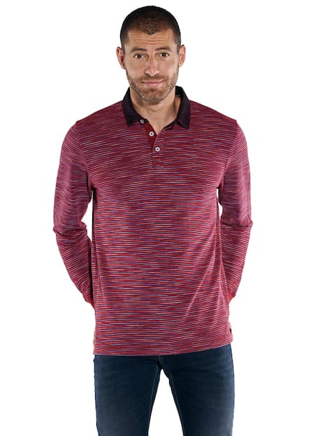 engbers Herren Polo-Shirt regular , Dunkelrot