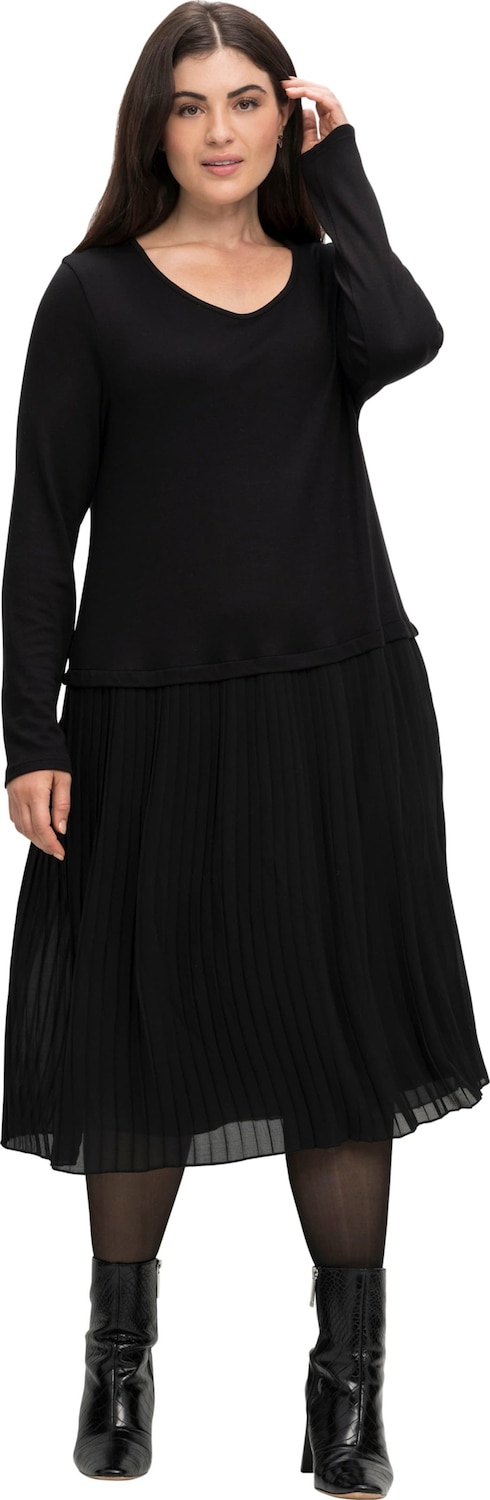 Strickkleid Langarm Uni