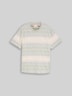 T-Shirt mit Inside-Out Streifenmuster