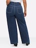 Jeans Jeans mit weitem Bein und High-Waist-Bund Formbund