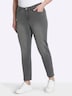 Jeans Slim-fit-Jeans mit Zipper am Saum normal Formbund