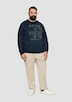 Sweatshirt mit Flock-Print
