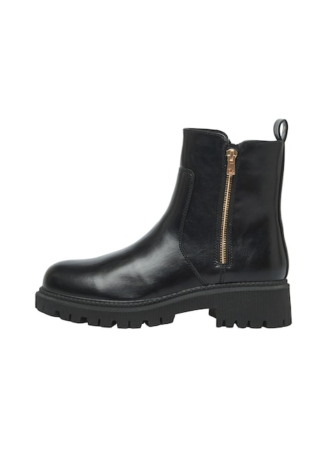 Stiefel in Leder-Optik mit Schmuck-Detail