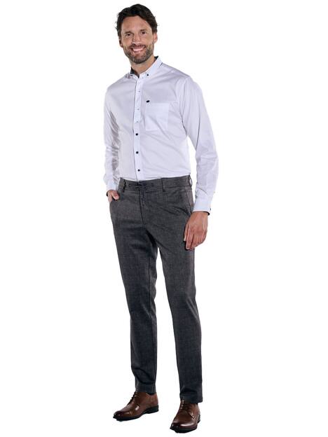 engbers Herren Anzug-Hose slim fit , Schwarz