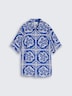 Loose Fit Bluse mit Leinenanteil