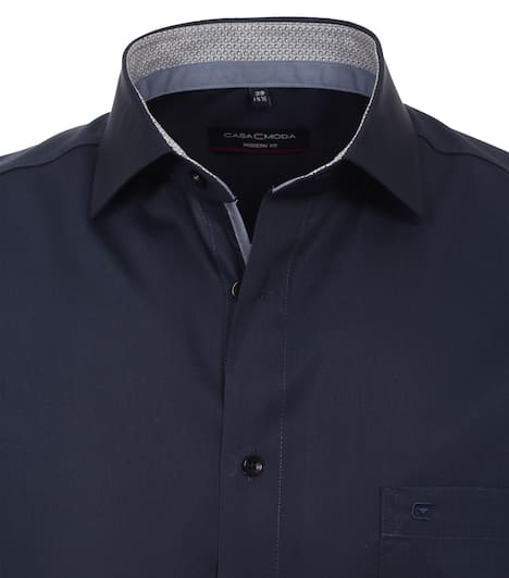 Businesshemd Kurzarm uni Modern Fit