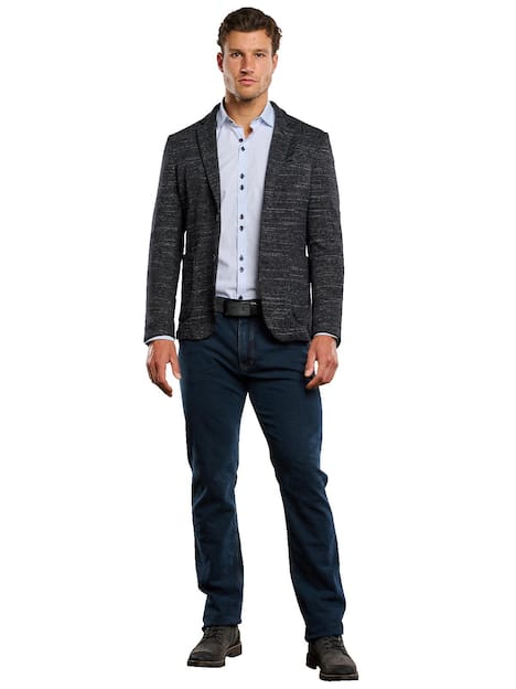 engbers Herren Freizeit-Sakko slim fit , Saphirblau