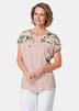 GOLDNER Schlupfbluse Luchtige blouse van chiffon met een bloemenprint