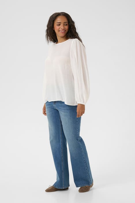 Langarm-Bluse Regular fit
