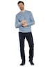 Herren Pullover gestreift , Hellblau