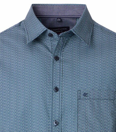 Freizeithemd Kurzarm Print Casual Fit