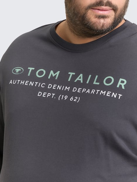 Langarmshirt mit Logo-Print