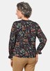 Bedrukt shirt met volantmouwen