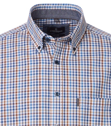 Freizeithemd extra langer Arm 72cm kariert Casual Fit