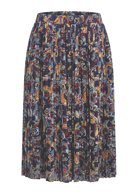 Geplooide rok met paisley-print