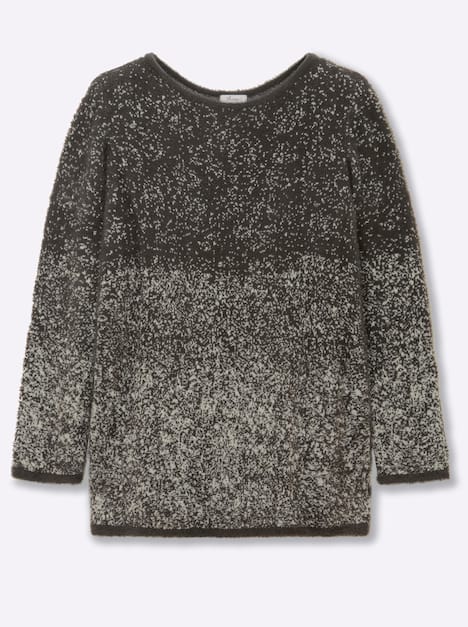 Pullover Langarm Jacquard Sonstiges Muster Ohne Kragen