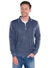 Herren Sweatshirt mit Stehkragen und Brusttasche , Saphirblau