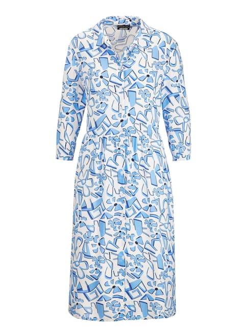 GOLDNER Jurk met print Gedessineerde jurk in overhemdmodel