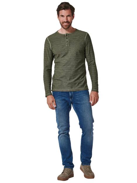 engbers Herren Langarm-Shirt uni , Khaki