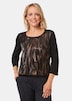 Stretchbequemes Blusenshirt mit schimmerndem Druck