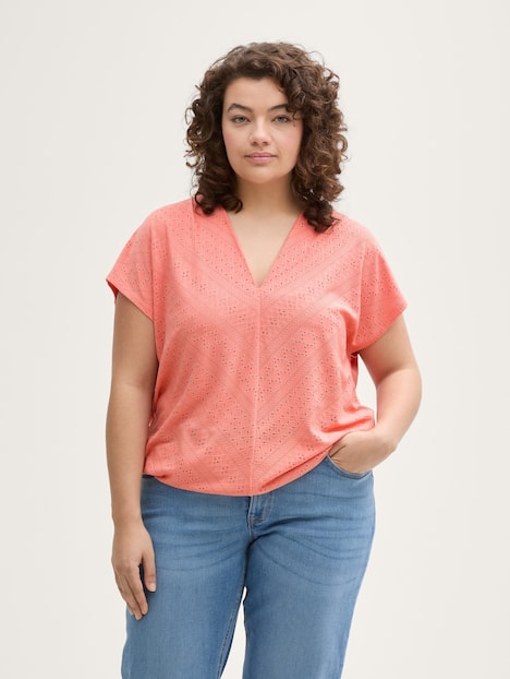 Tom Tailor Women PLUS T-Shirt Plus Size - Loose Fit Ajour T-Shirt