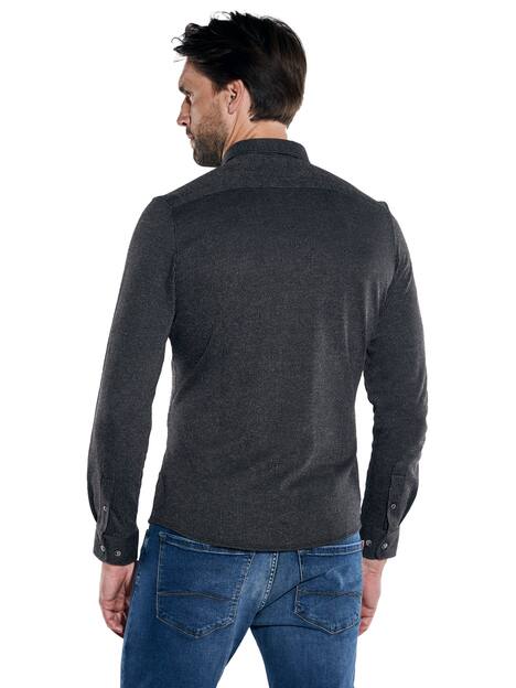 engbers Herren Langarm-Hemd slim fit , Schwarz