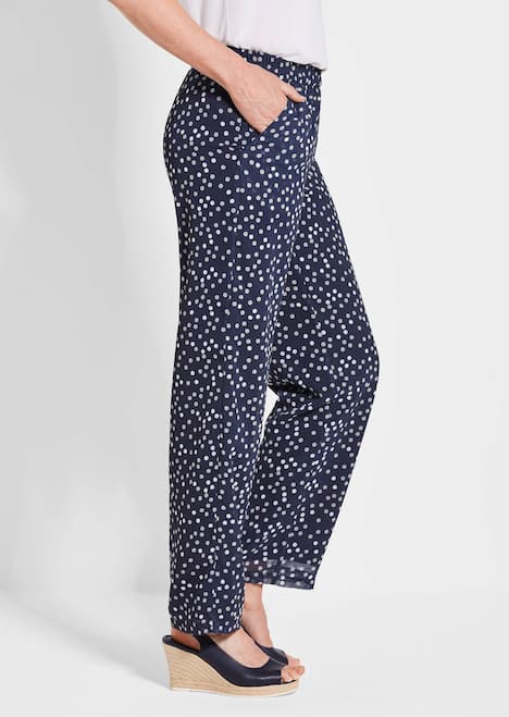 Luftige Hose VERA mit Tupfenmuster