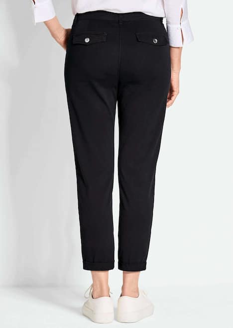 Lässige Chinohose mit weichem Peach-Finish