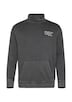 Strukturiertes Sweatshirt mit Stehkragen