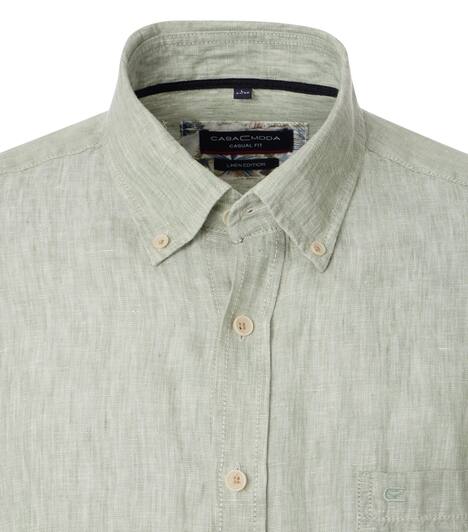 Leinenhemd uni Casual Fit
