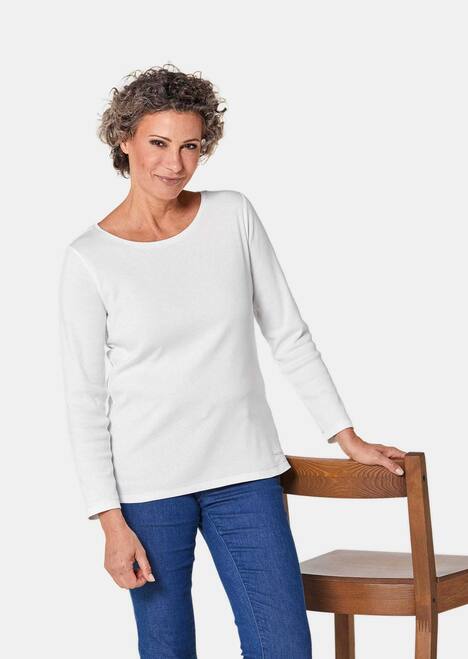 Basic T-Shirt aus reiner Baumwolle