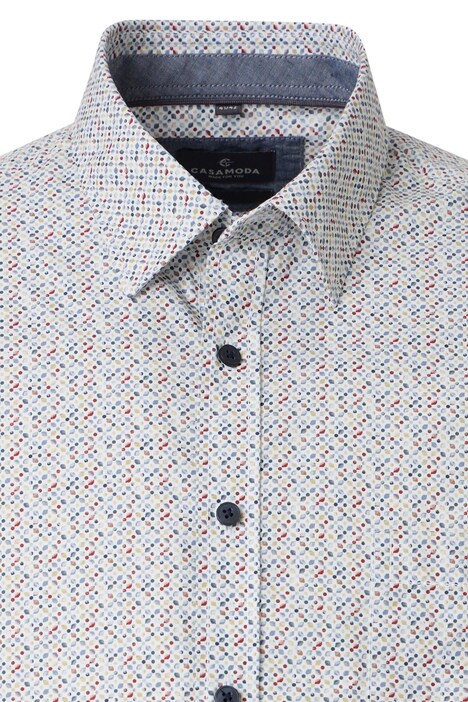 Freizeithemd Langarm Print Comfort Fit