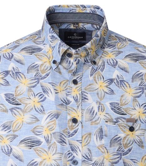 Freizeithemd Kurzarm Print Casual Fit