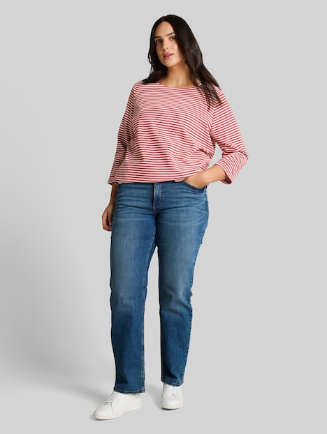 Langarmshirt mit Knopf-Details