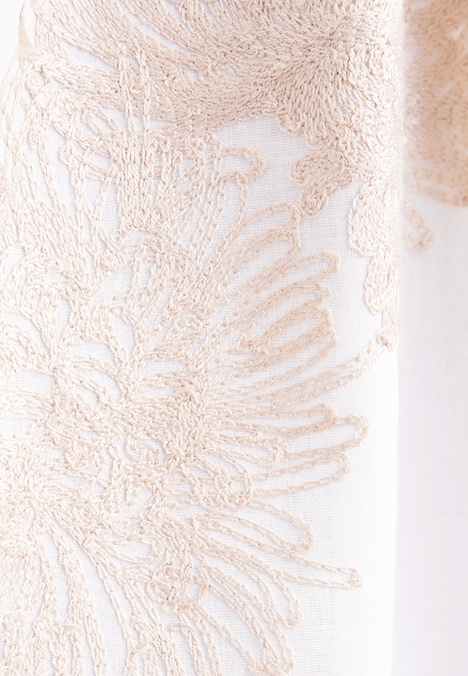 Damen Stehkragenbluse - Stickerei