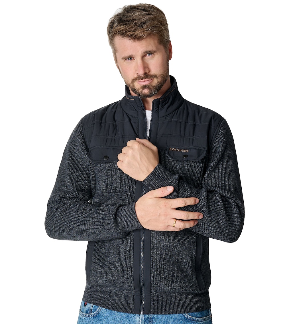 Strickjacke uni