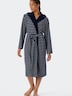 Schiesser Damen Bademantel Feather Terry - navy