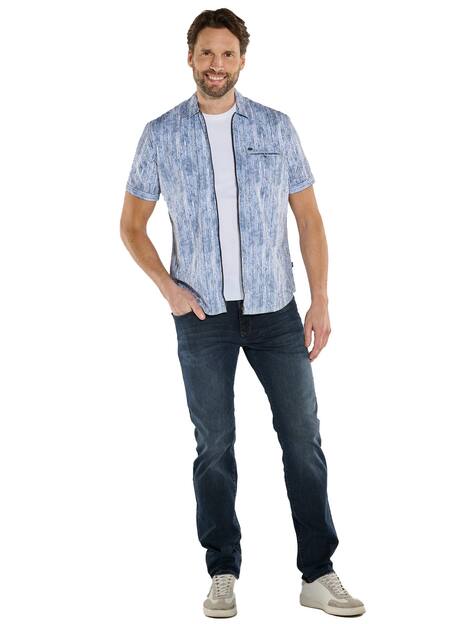 Kurzarm-Hemd gestreift