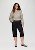 Elastische Capri-Hose aus Baumwoll-Satin