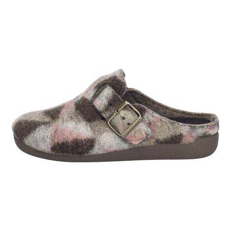 Damen Hausschuh Cara 01, beige-multi